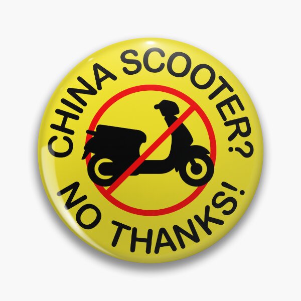 Item preview, Chinese scooters? No Thanks! (tricolor) designed and sold by VEB Ostladen.
