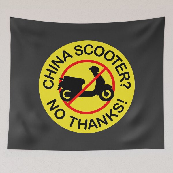 Item preview, Chinese scooters? No Thanks! (tricolor) designed and sold by VEB Ostladen.
