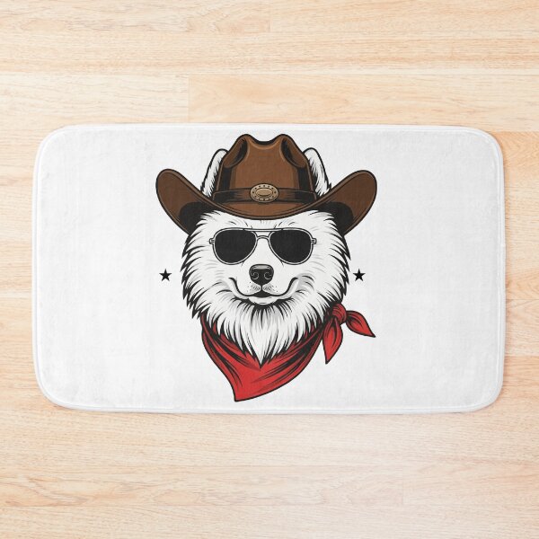 Item preview, Western Samoyed – Cute Cowboy Dog designed and sold by The Real Life Symphony.