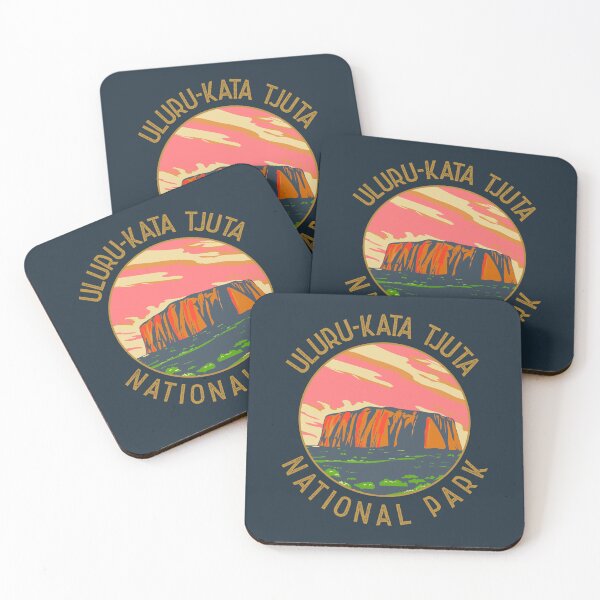 Item preview, Uluru Australia Retro Distressed Circle designed and sold by KrisSidDesigns.
