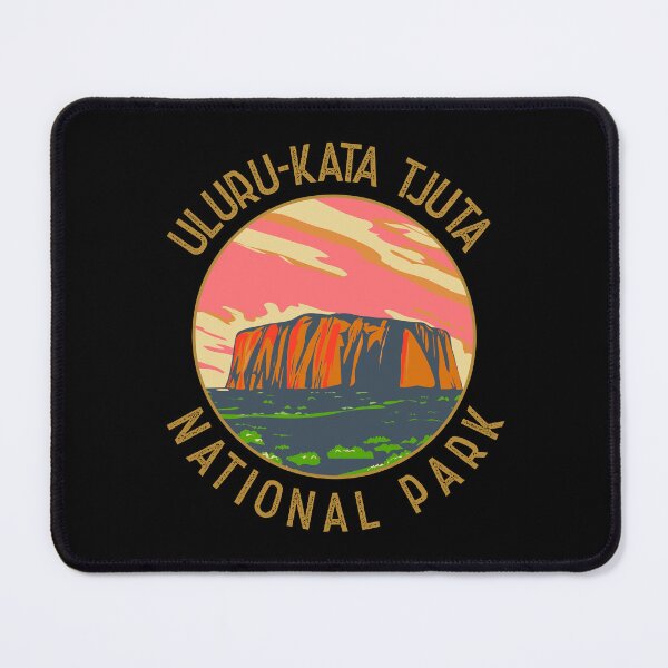 Item preview, Uluru Australia Retro Distressed Circle designed and sold by KrisSidDesigns.