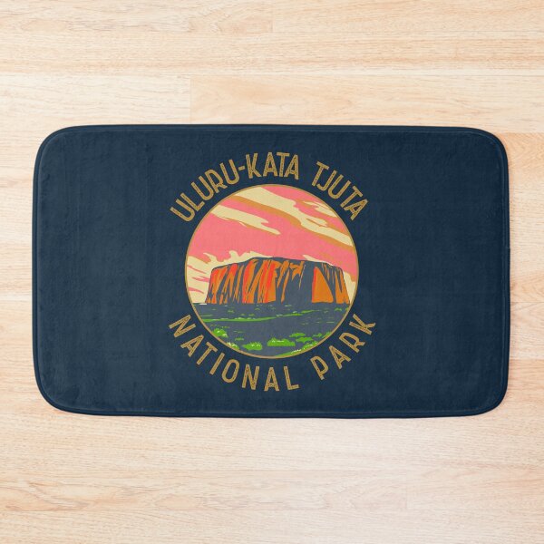 Item preview, Uluru Australia Retro Distressed Circle designed and sold by KrisSidDesigns.