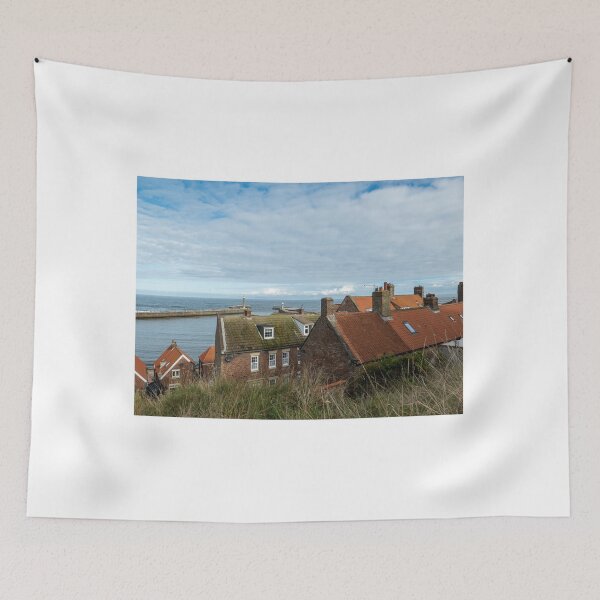 Item preview, High up view over Whitby Harbour, North Yorkshire designed and sold by yackers1.