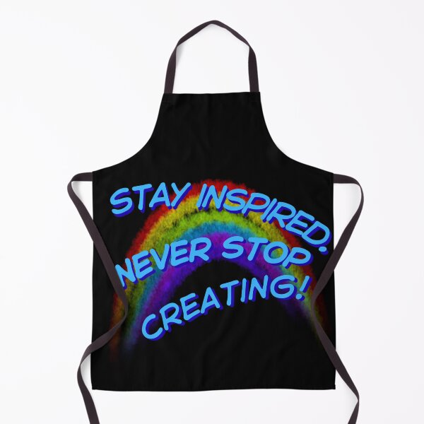 Item preview, Motivational Rainbow Design – Never Stop Creating Quote for Artists designed and sold by illeN-Art-World.