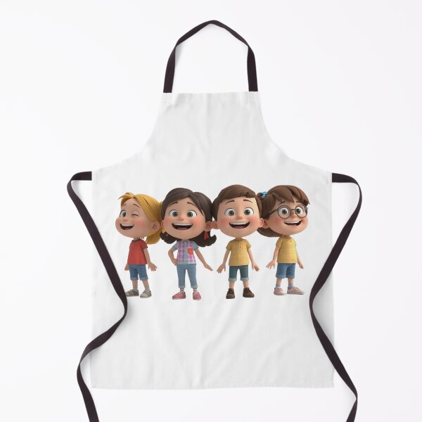 Item preview, Cute children standing in a row designed and sold by Nok-Thep.