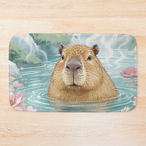 Item preview, Capybara relax / chill vibes designed and sold by Uglyandcute.