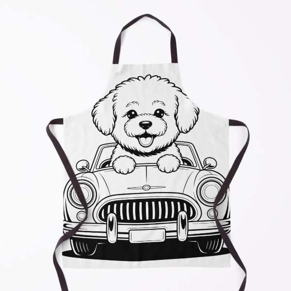 Item preview, Bichon Puppy in a Car designed and sold by Bichon Boutique.