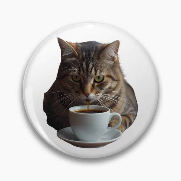 Item preview, Cat and Coffee – Funny Illustration for Coffee and Cat Lovers designed and sold by RAKO13.