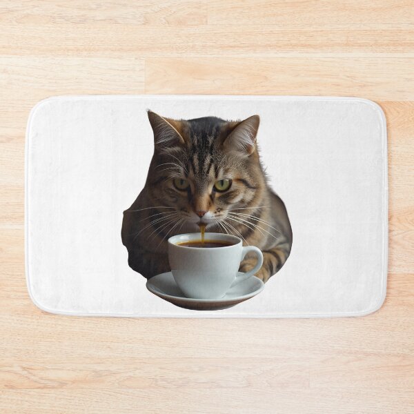 Item preview, Cat and Coffee – Funny Illustration for Coffee and Cat Lovers designed and sold by RAKO13.