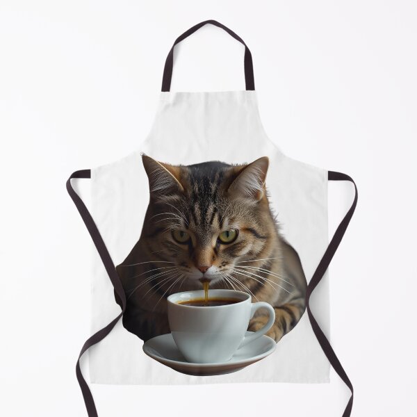 Item preview, Cat and Coffee – Funny Illustration for Coffee and Cat Lovers designed and sold by RAKO13.