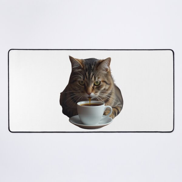 Item preview, Cat and Coffee – Funny Illustration for Coffee and Cat Lovers designed and sold by RAKO13.