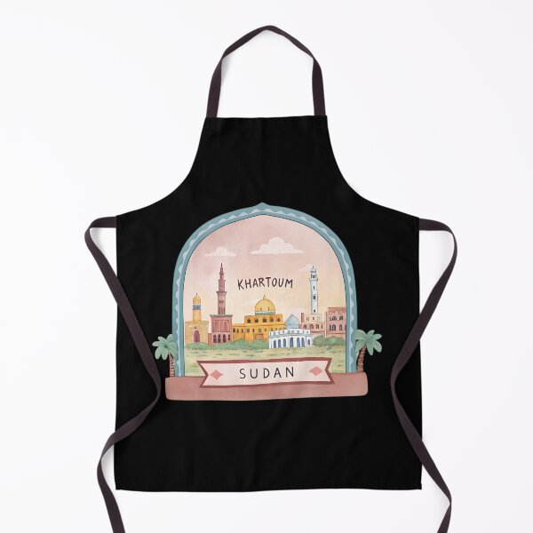 Item preview, Khartoum Cityscape Watercolor Art – Sudan Travel Badge Illustration designed and sold by VividOrganica.