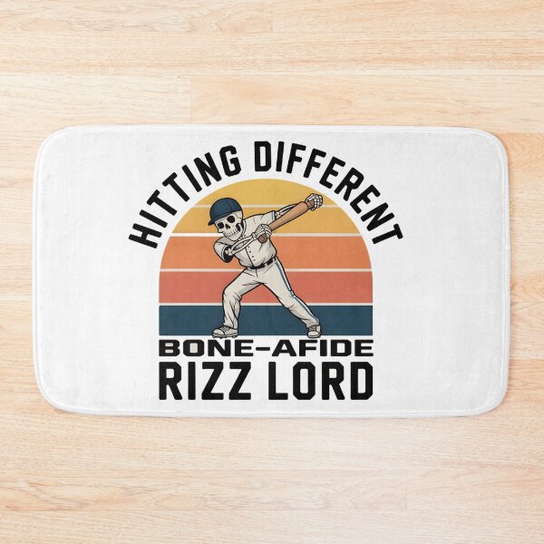 Item preview, Hitting Different Bone-Afide Rizz Lord Halloween Gift Tee - Skeleton Baseball Player Vintage Retro Design Gift Tee designed and sold by AnnDesignStudio.