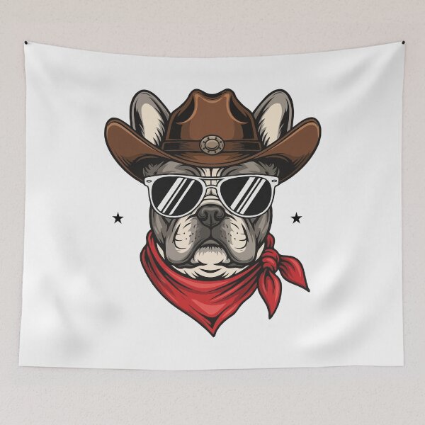 Item preview, Western French Bulldog – Cute Cowboy Dog designed and sold by The Real Life Symphony.