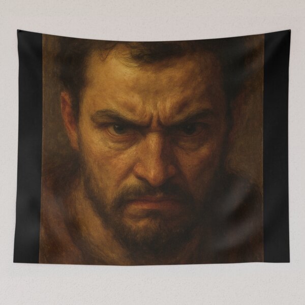Item preview, Eyes of Vengeance – Dark Oil Painting designed and sold by Not Hugo.