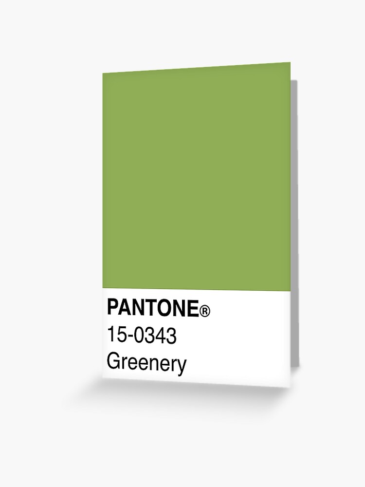 PANTONE 15-0343 Greenery Color Palette