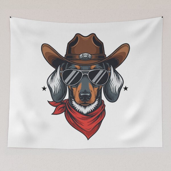 Item preview, Western Dachshund – Cute Cowboy Dog designed and sold by The Real Life Symphony.