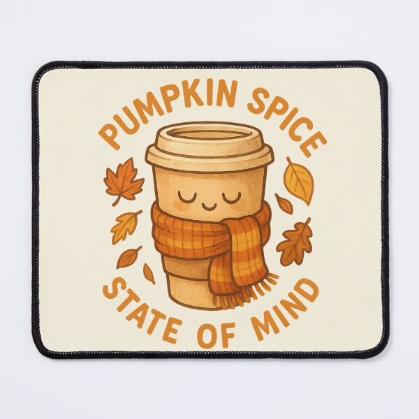 Item preview, Pumpkin Spice State of Mind – Cozy Autumn Coffee Design designed and sold by LowBatteryBrand.
