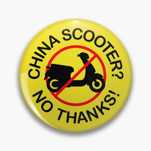 Item preview, Chinese scooters? No Thanks! (two-color) designed and sold by VEB Ostladen.