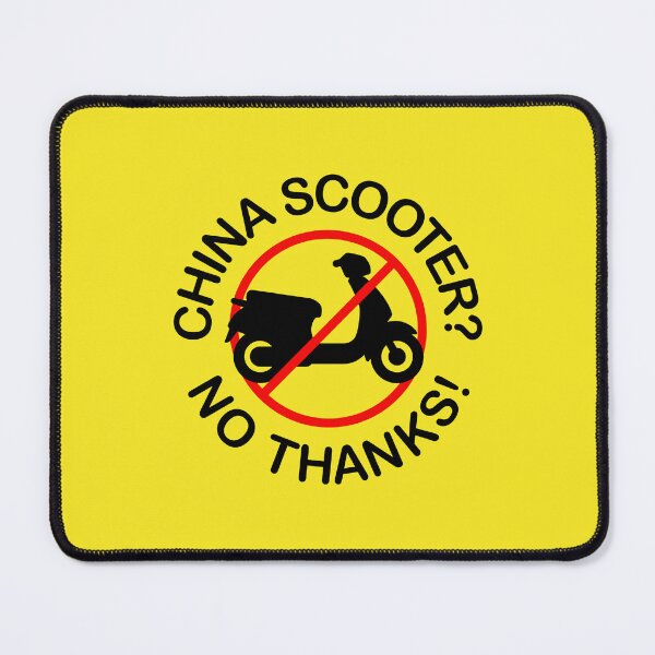 Item preview, Chinese scooters? No Thanks! (two-color) designed and sold by VEB Ostladen.