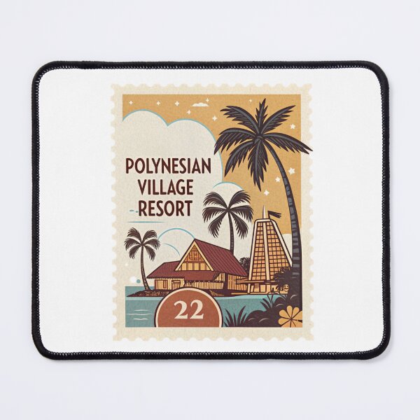 Item preview, Polynesian Hotel Stamp designed and sold by ShepDesigns.