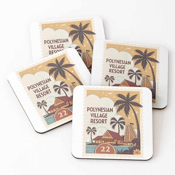 Item preview, Polynesian Hotel Stamp designed and sold by ShepDesigns.