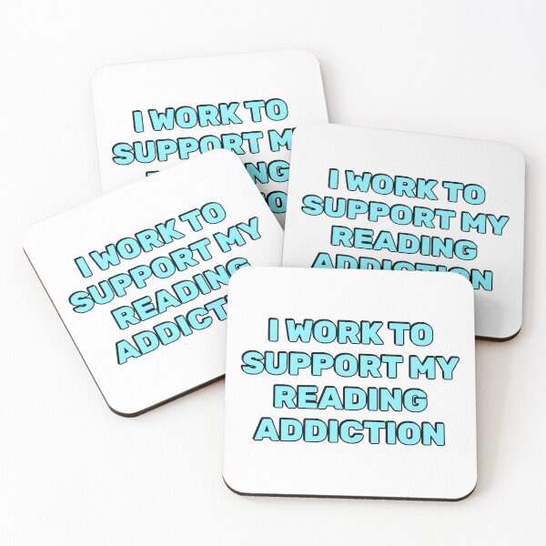 Item preview, I Work To Support My Reading Addiction  designed and sold by Inspirationmotivation.