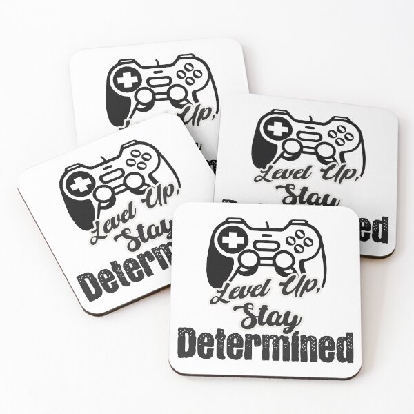 Item preview, Level Up, Stay Determined designed and sold by fireCATgraphics.