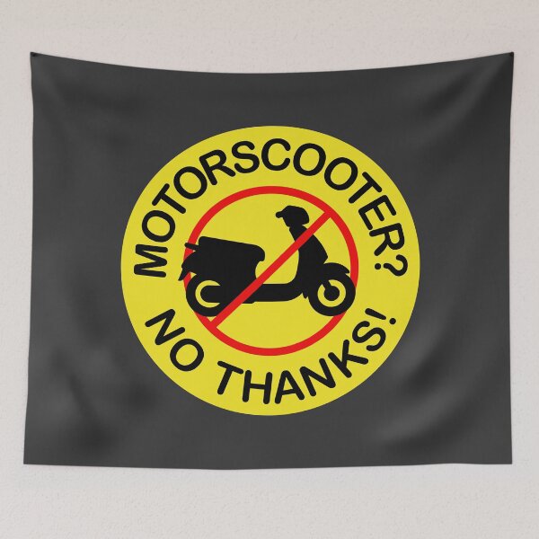 Item preview, Motor scooters? No Thanks! (tricolor) designed and sold by VEB Ostladen.