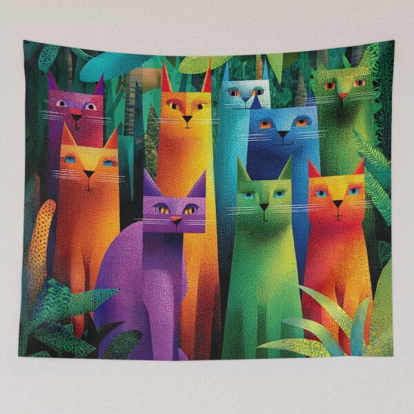 Item preview, Spaced Out Cats designed and sold by NdotoPop.