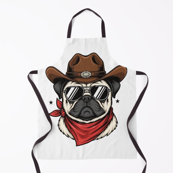 Item preview, Western Pug – Cute Cowboy Dog designed and sold by The Real Life Symphony.