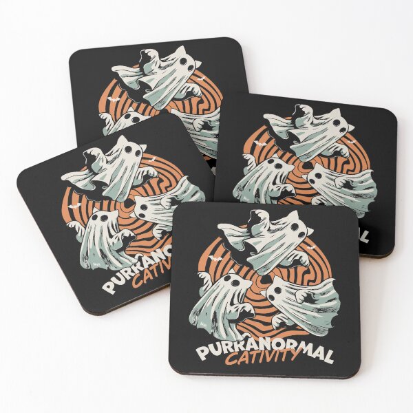 Item preview, Purranormal Cativity Funny Ghost Cat Halloween designed and sold by SpookshowDesign.