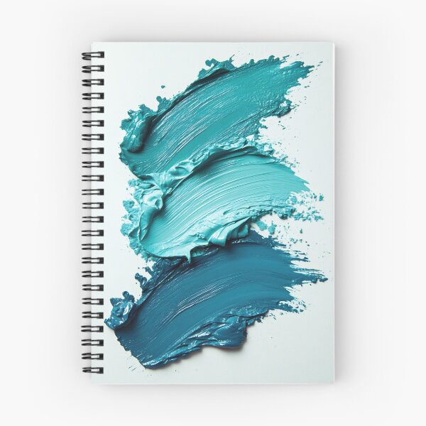 Item preview, Creative teal paint texture swirls designed and sold by anytka.