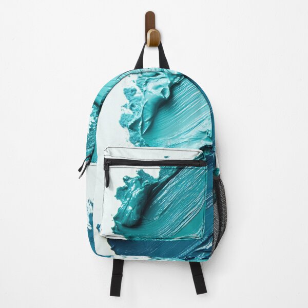 Item preview, Creative teal paint texture swirls designed and sold by anytka.