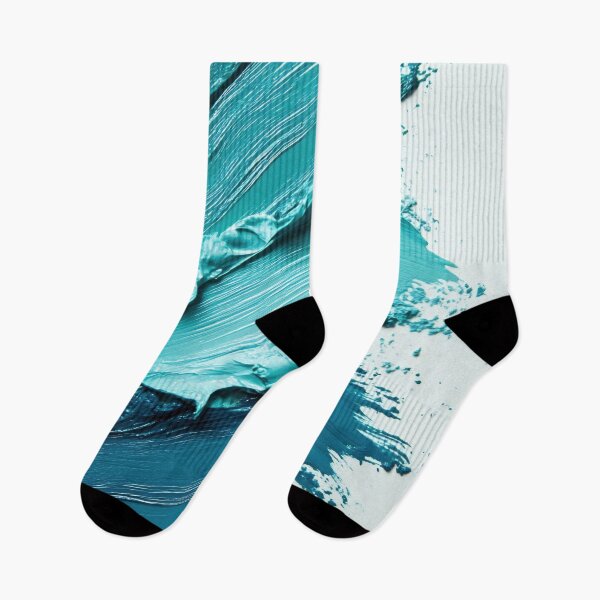 Item preview, Creative teal paint texture swirls designed and sold by anytka.