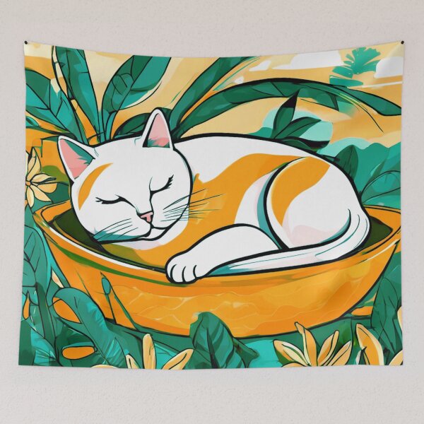 Item preview, Cat Sleeping in the Sun designed and sold by Zofia Sosnecka.