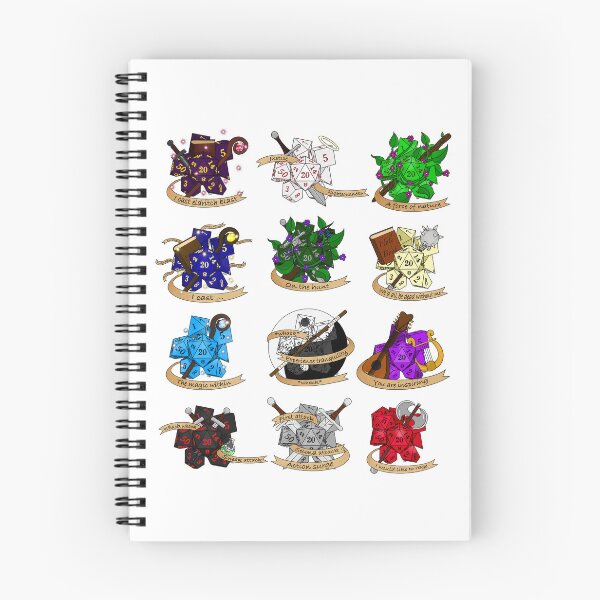 Item preview, Dungeons and Dragons Class Dice Designs Version 1 designed and sold by Rachel B Morton.