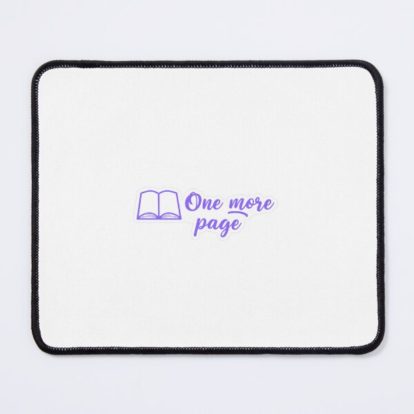 Item preview, One More Page – Book Lover Sticker for Readers and Bibliophiles designed and sold by MinimalVibes37.