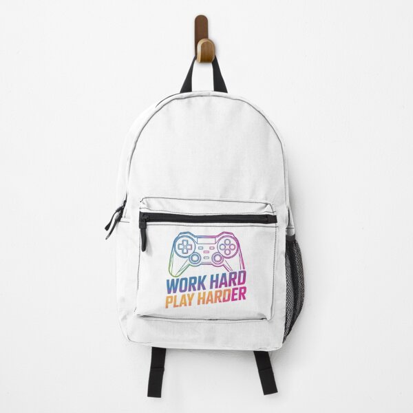 Item preview, Work Hard Play Harder - Gaming Design designed and sold by CtrlAltGalaxy.
