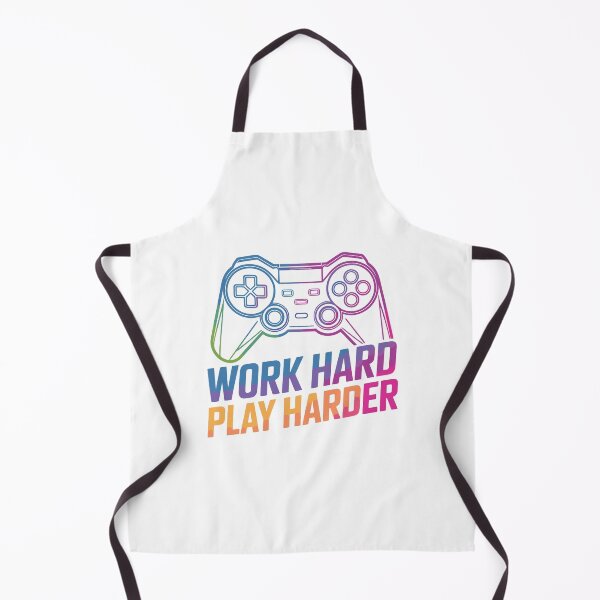 Item preview, Work Hard Play Harder - Gaming Design designed and sold by CtrlAltGalaxy.