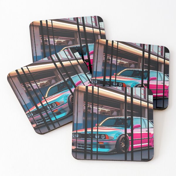 Item preview, B.W Power of the 3 series coupe with wide body kit, street racing vibe, high contrast neon colors 6 designed and sold by Neon G.