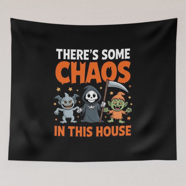 Item preview, There’s Some Chaos In This House – Halloween Mayhem Edition designed and sold by teevoxx.