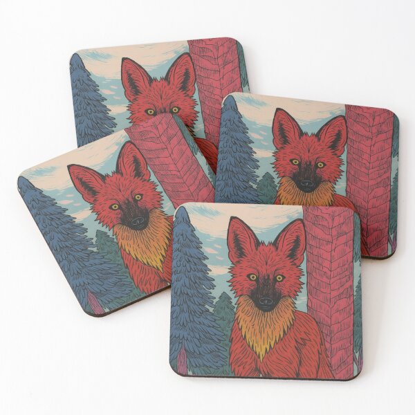 Item preview, Mystic Maned Wolf – Psychedelic Brazilian Lobo Guará designed and sold by Not Hugo.