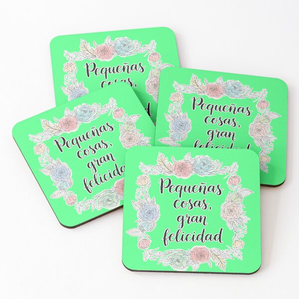 Item preview, Small Things, Great Happiness - Inspirational Floral Quote designed and sold by karina360.