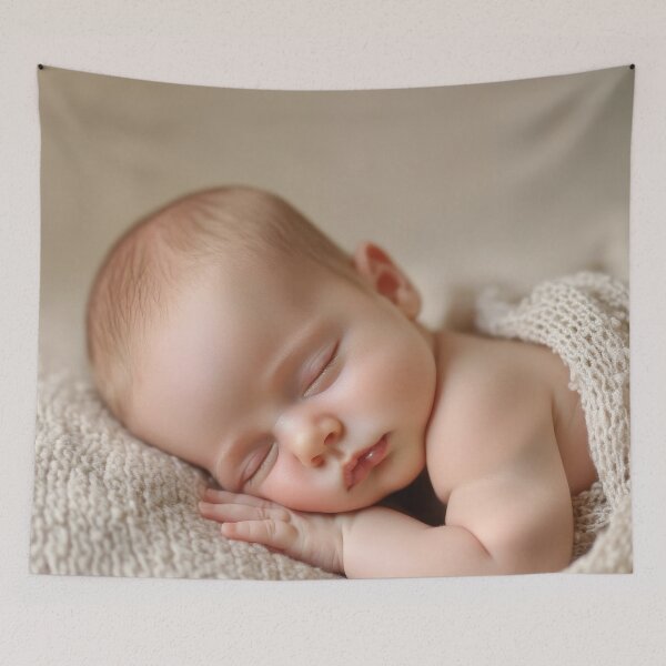 Item preview, Newborn baby peacefully sleeping designed and sold by anytka.