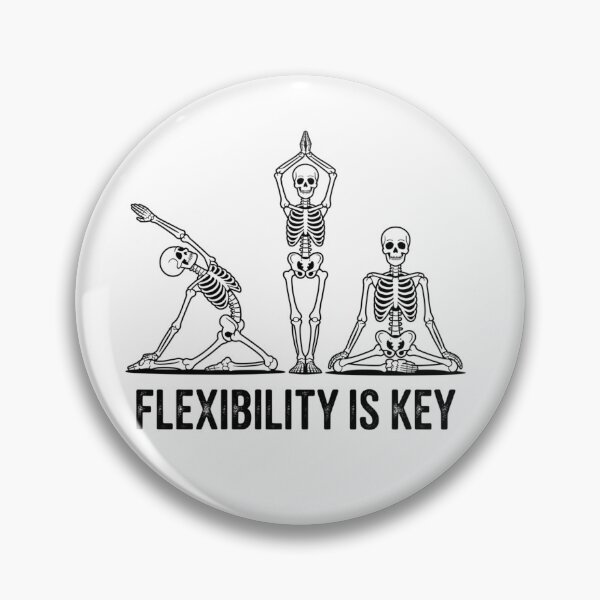 Item preview, Flexibility Is Key – Skeleton Yoga Edition designed and sold by teevoxx.