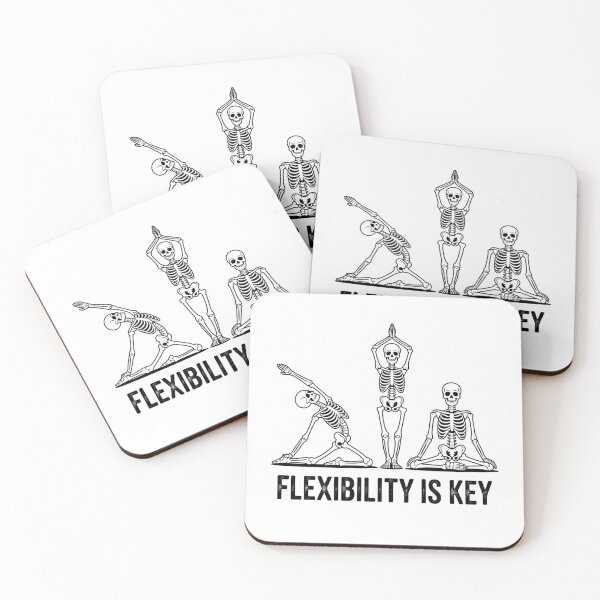 Item preview, Flexibility Is Key – Skeleton Yoga Edition designed and sold by teevoxx.