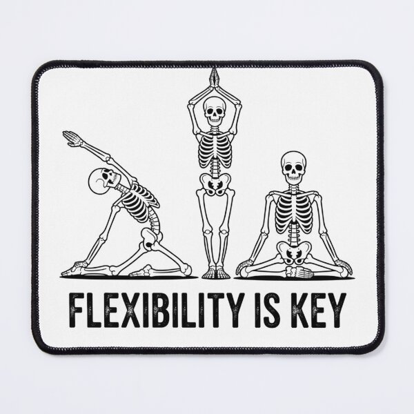 Item preview, Flexibility Is Key – Skeleton Yoga Edition designed and sold by teevoxx.