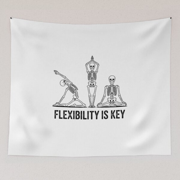 Item preview, Flexibility Is Key – Skeleton Yoga Edition designed and sold by teevoxx.