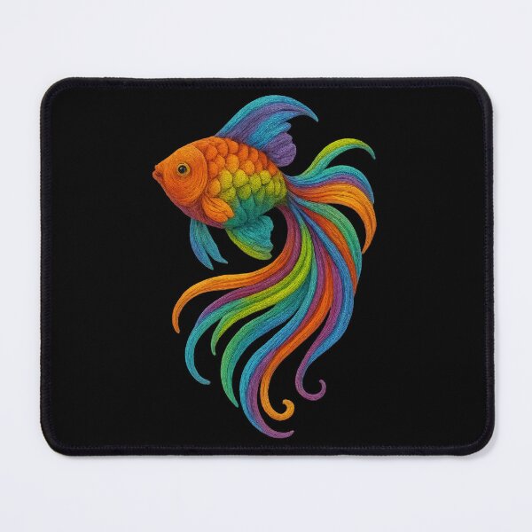 Item preview, Embroidered colourful fish designed and sold by SpeckAndLook.